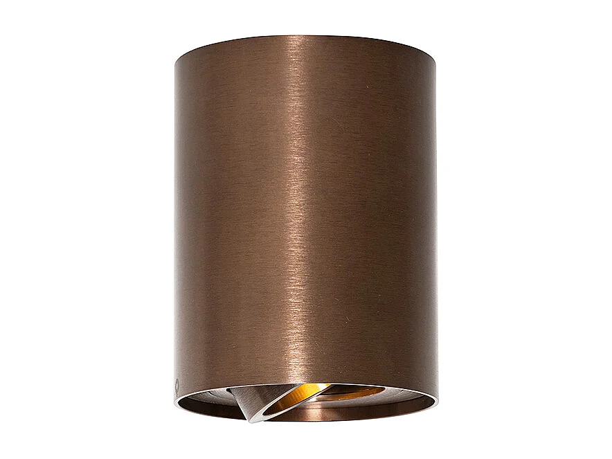 Spot de plafond moderne bronze foncé inclinable et orientable - Rondoo Up