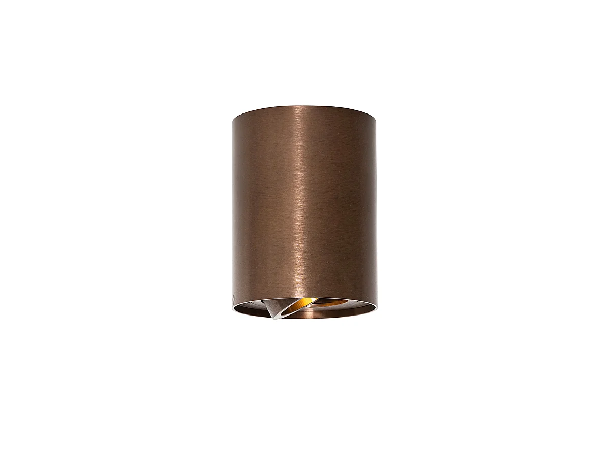 Spot de plafond moderne bronze foncé inclinable et orientable - Rondoo Up