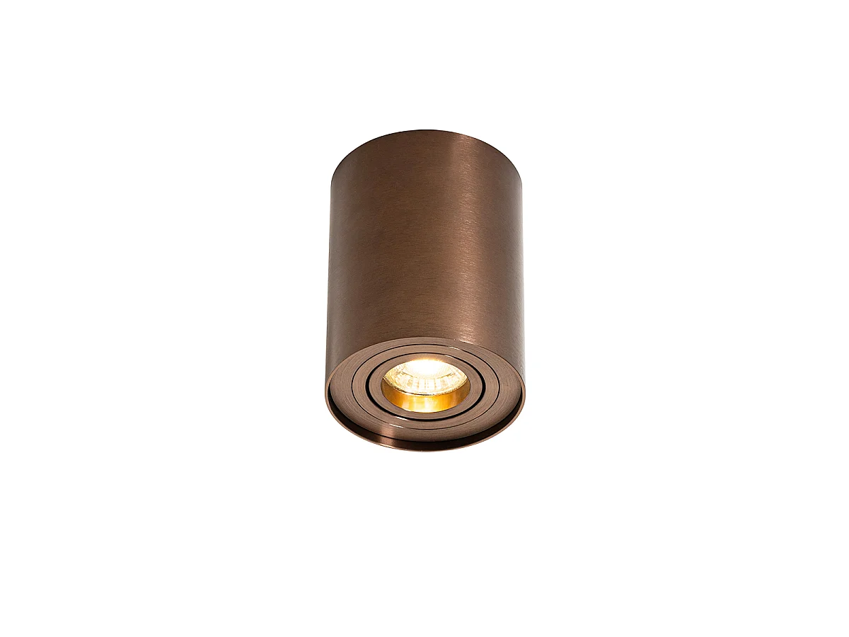 Spot de plafond moderne bronze foncé inclinable et orientable - Rondoo Up