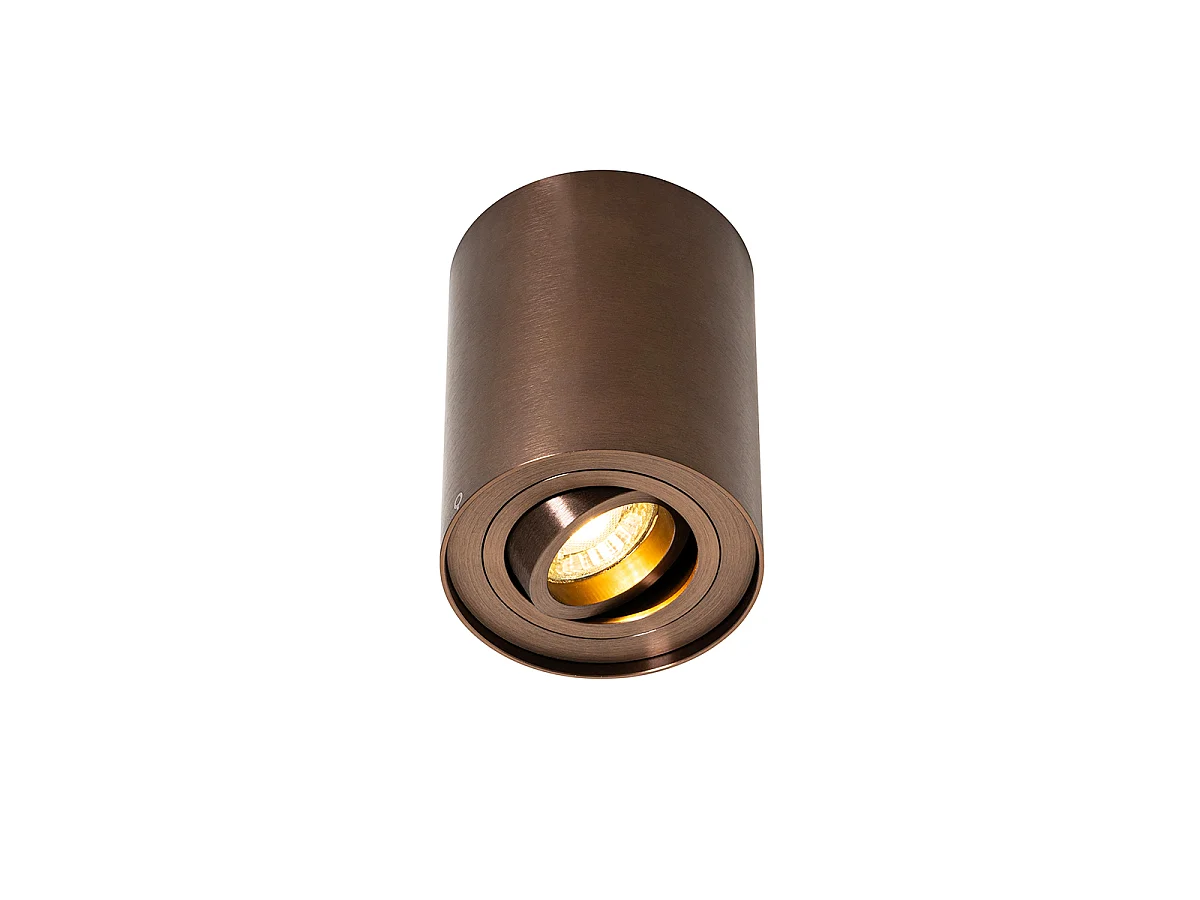 Spot de plafond moderne bronze foncé inclinable et orientable - Rondoo Up