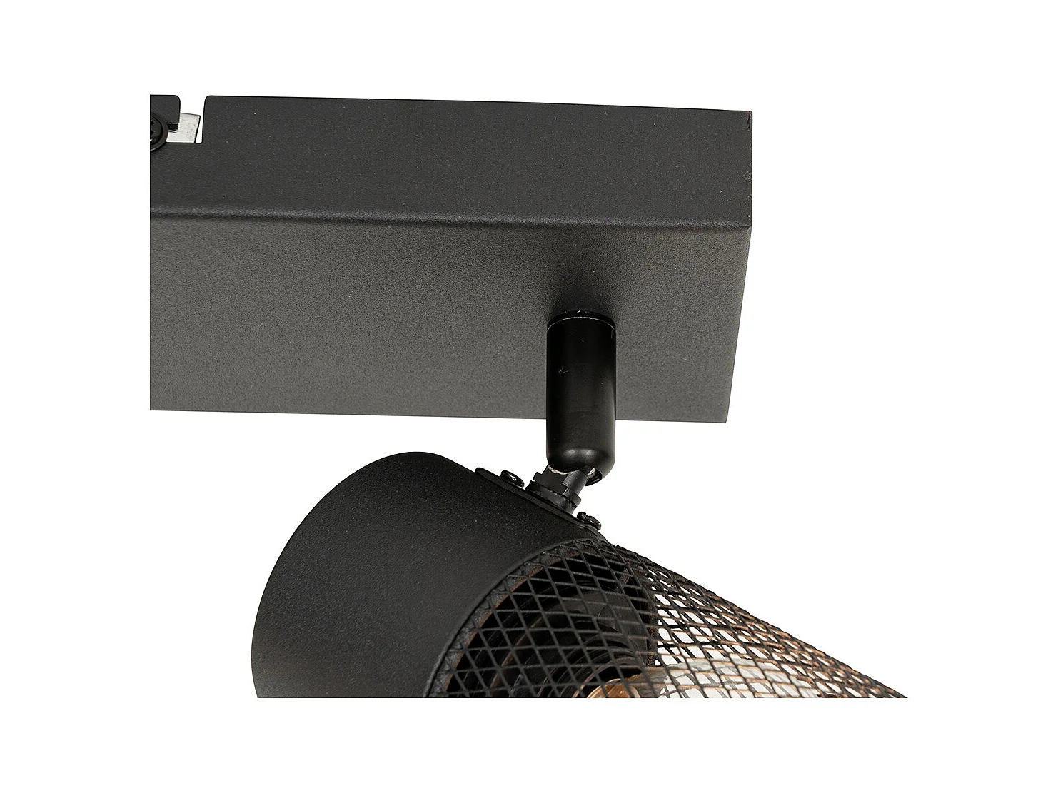 Spot industriel noir 2 lumières orientable - Jim