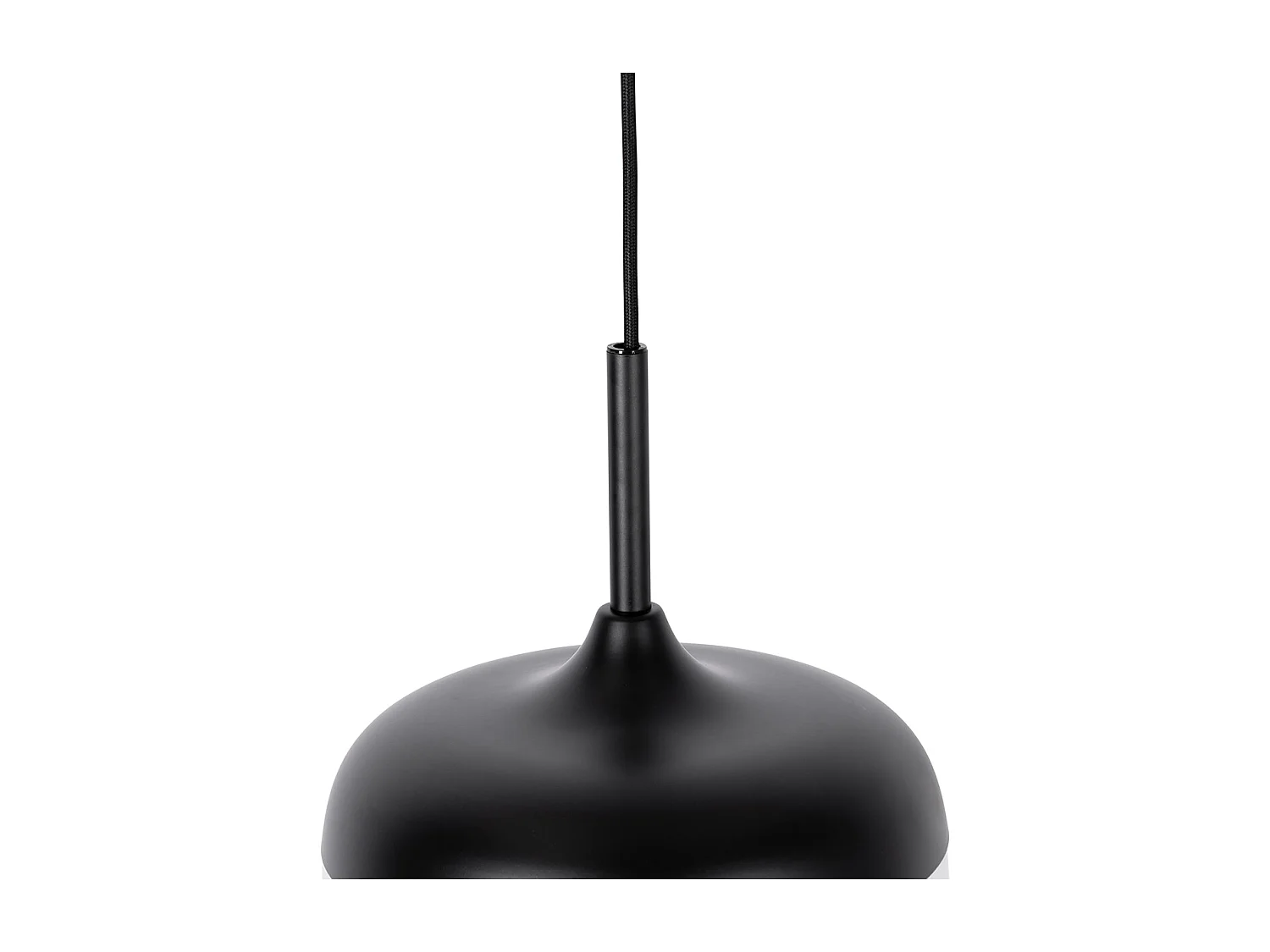 Suspension design noire avec verre doré et fumé - Kyan