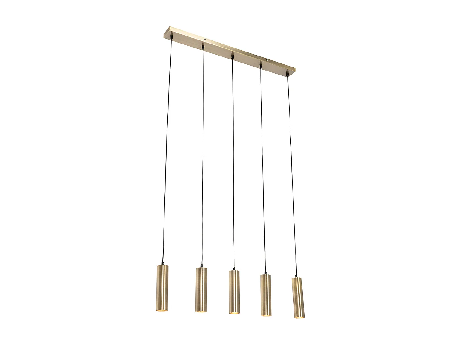 Lampe à suspension moderne bronze 5 lumières - Jeana