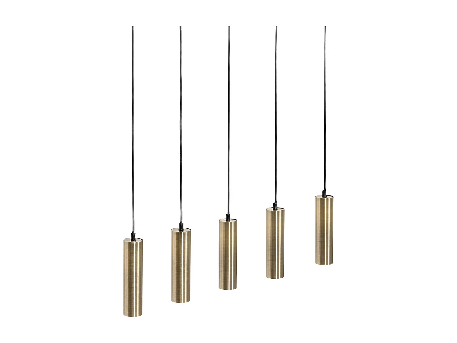Suspension moderne bronze 5 lumières - Jeana