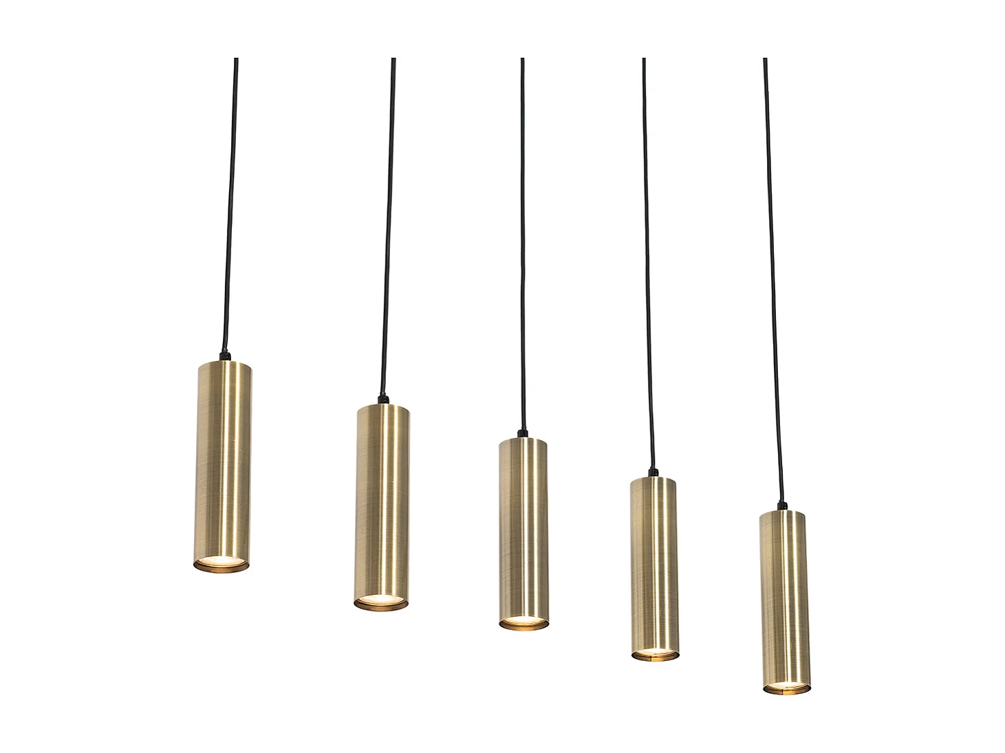 Suspension moderne bronze 5 lumières - Jeana