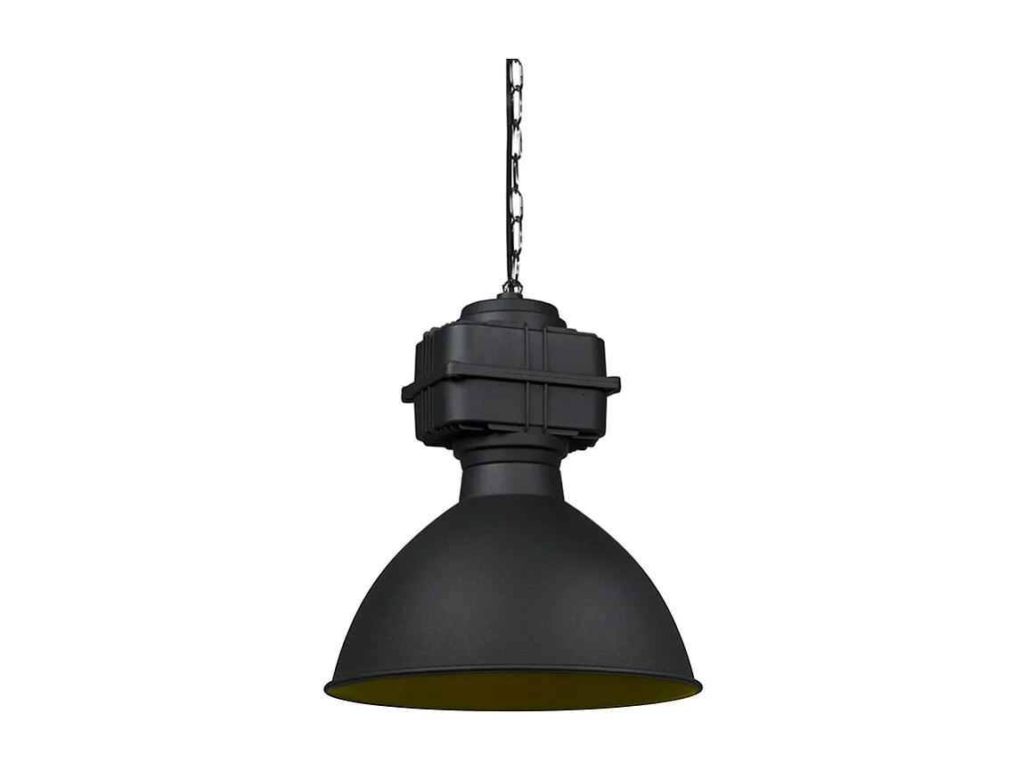 Suspension industrielle petite noire mate - Sicko