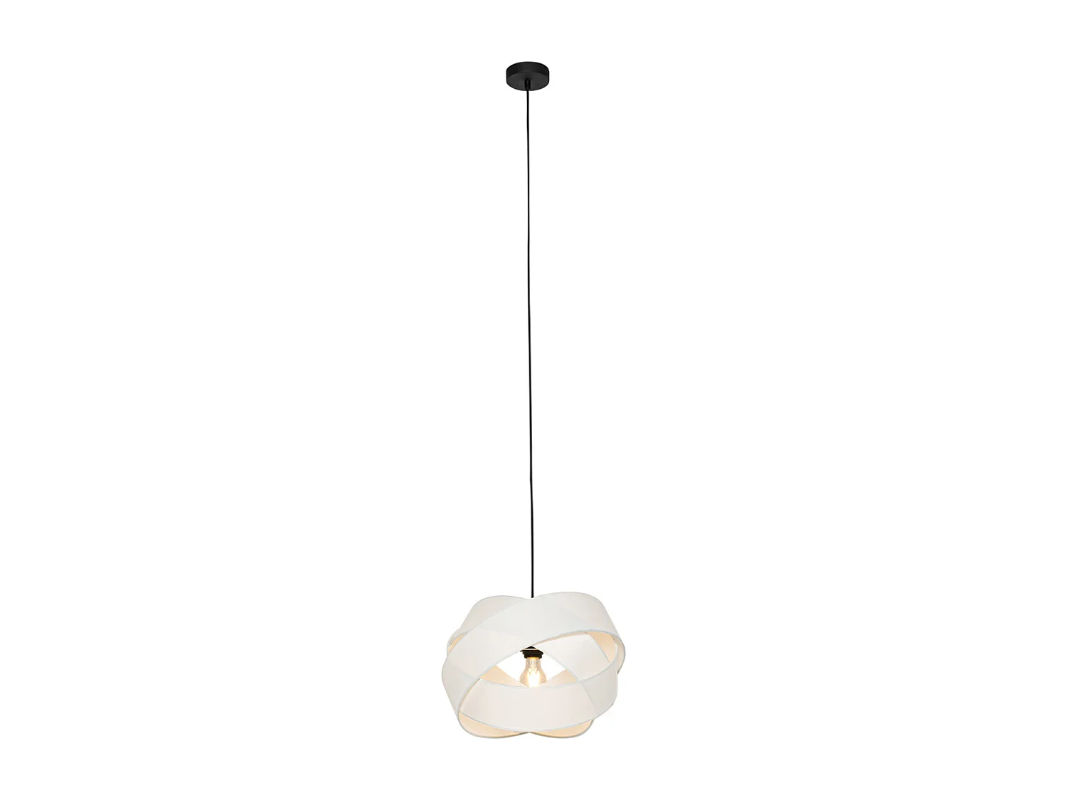 Suspension Moderne Blanche et Noire - Cloth