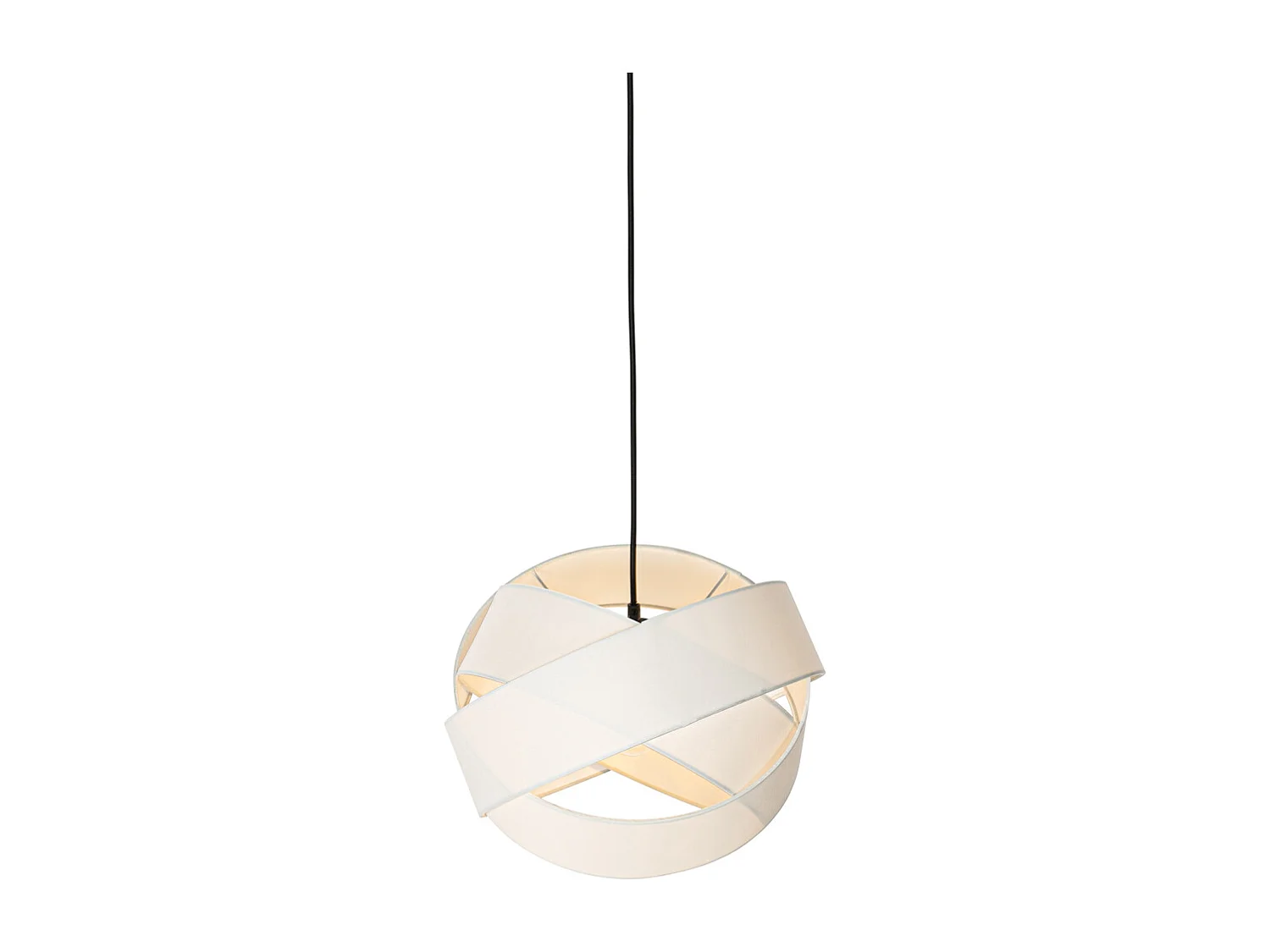 Suspension Moderne Blanche et Noire - Cloth