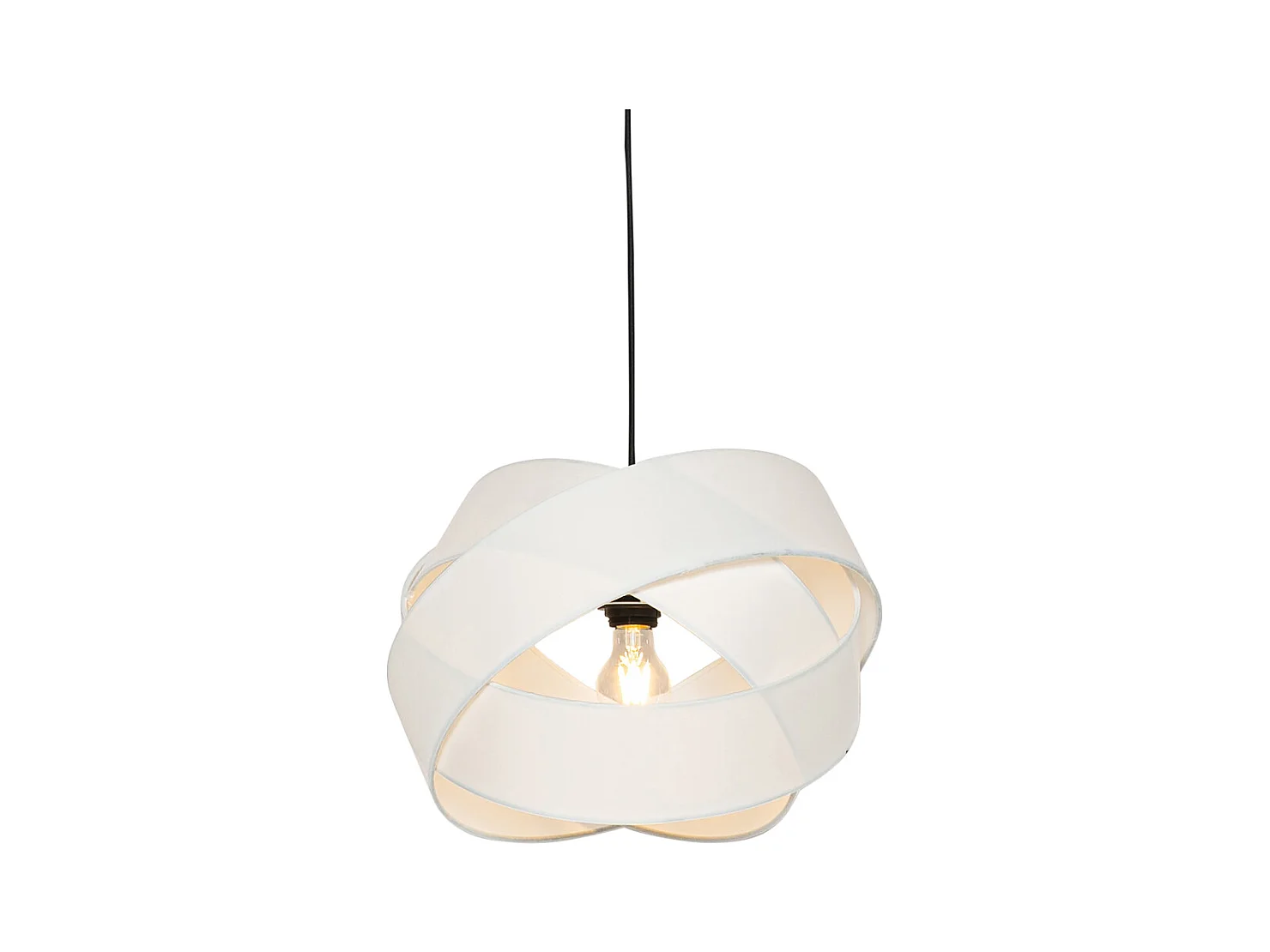 Suspension Moderne Blanche et Noire - Cloth