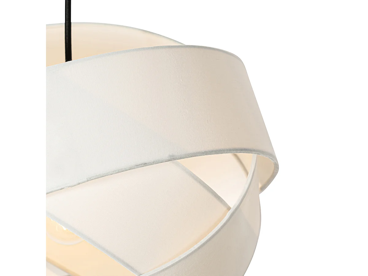Suspension moderne blanche - Cloth