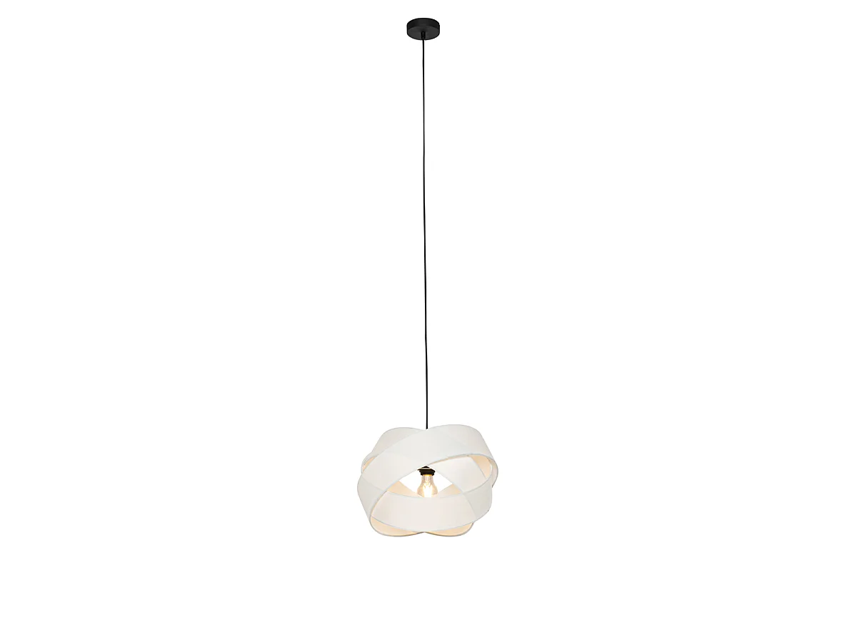 Suspension moderne blanche - Cloth