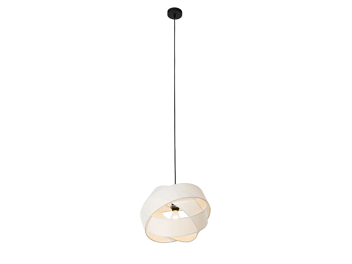 Suspension moderne blanche - Cloth