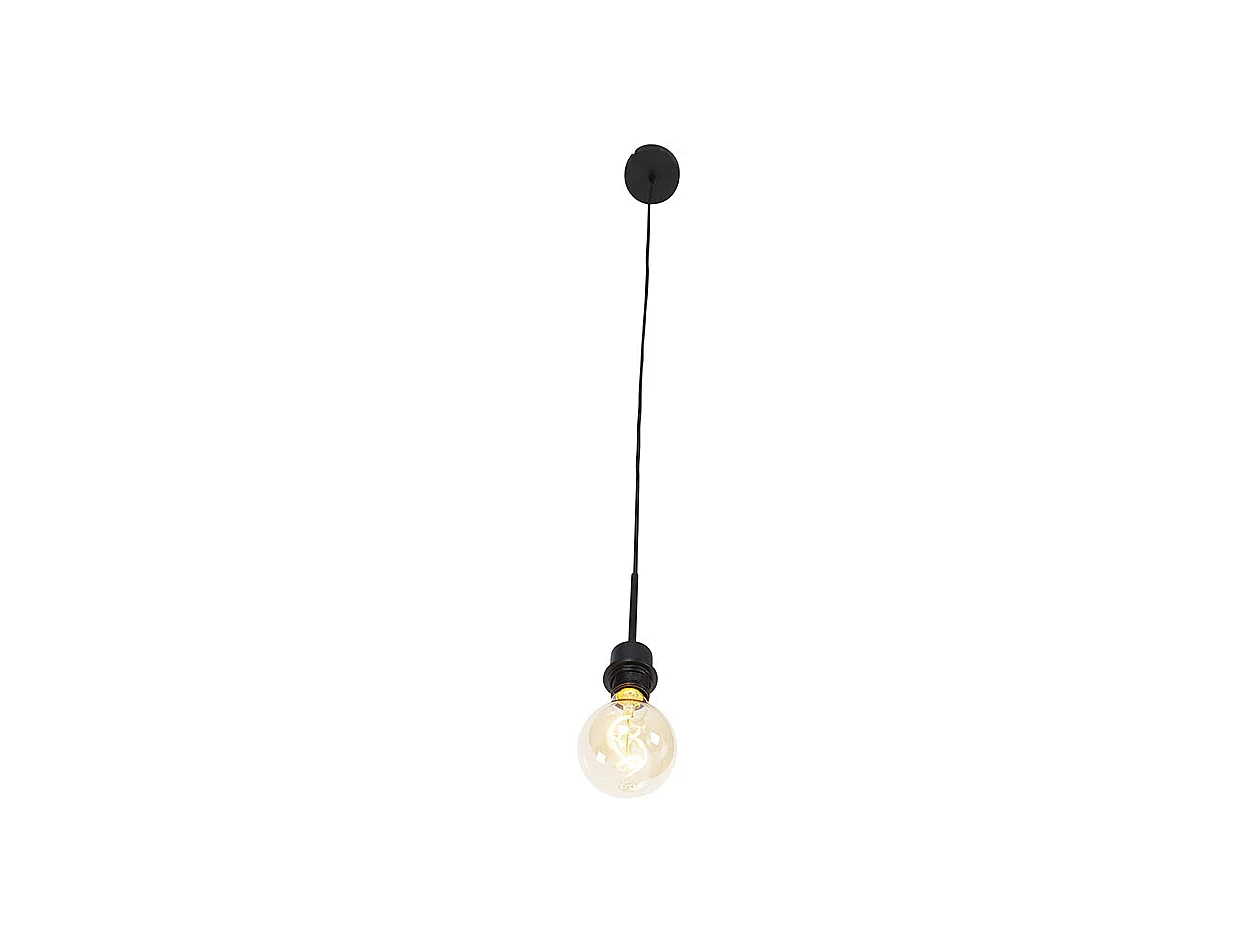 Suspension moderne noire sans abat-jour - Combi 1