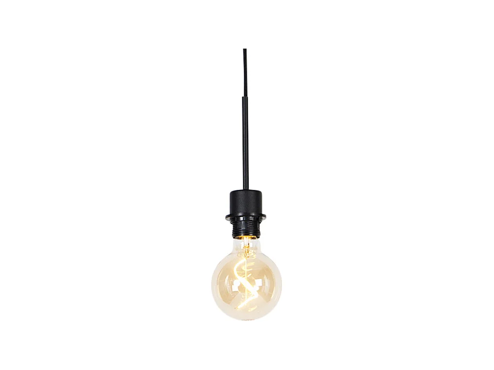 Suspension moderne noire sans abat-jour - Combi 1