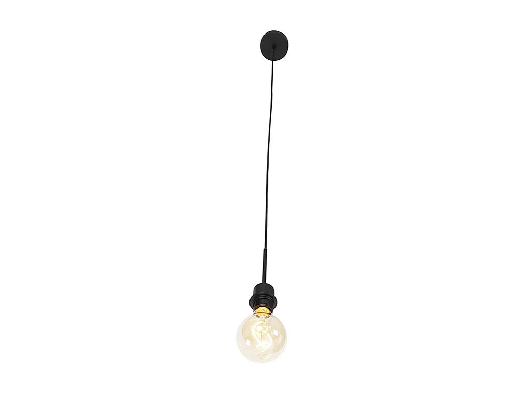 Suspension moderne noire sans abat-jour - Combi 1