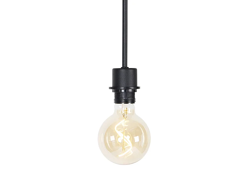 Suspension moderne noire sans abat-jour - Combi 1