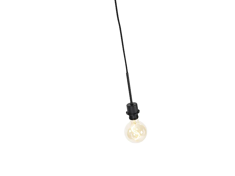 Suspension moderne noire sans abat-jour - Combi 1