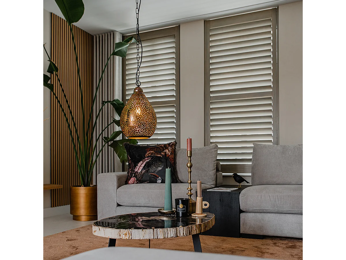 Suspension orientale en cuivre - Maruf 5