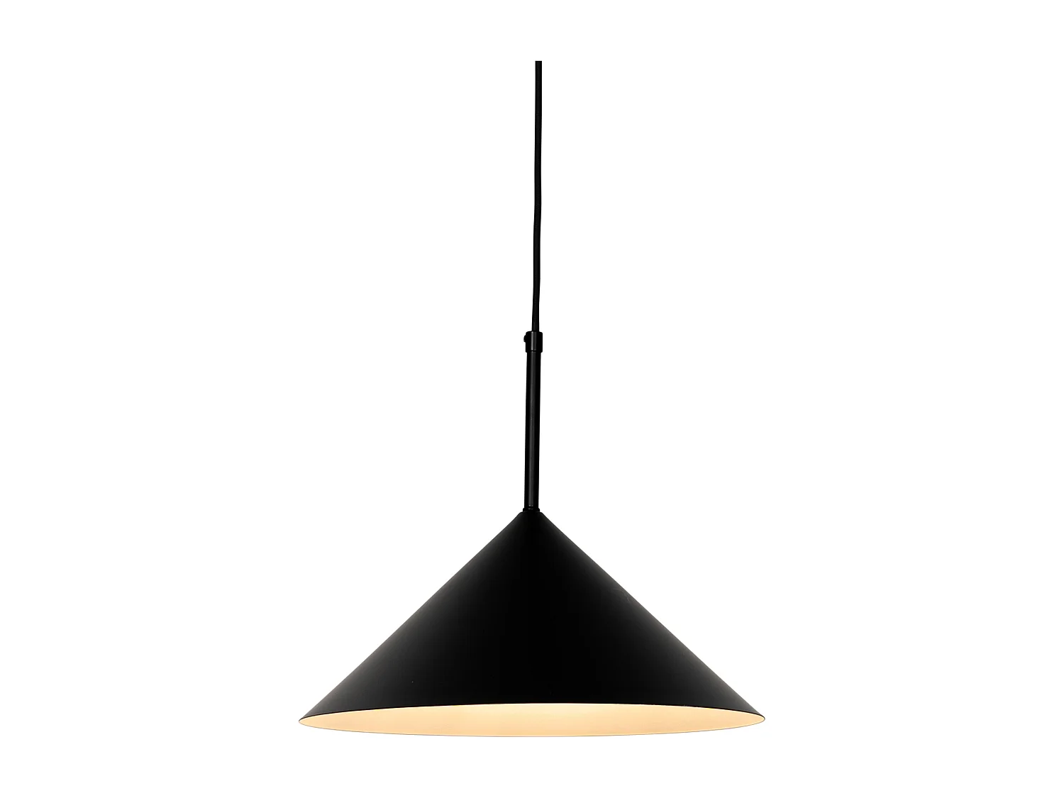 Lampe à suspension design noire - Triangolo