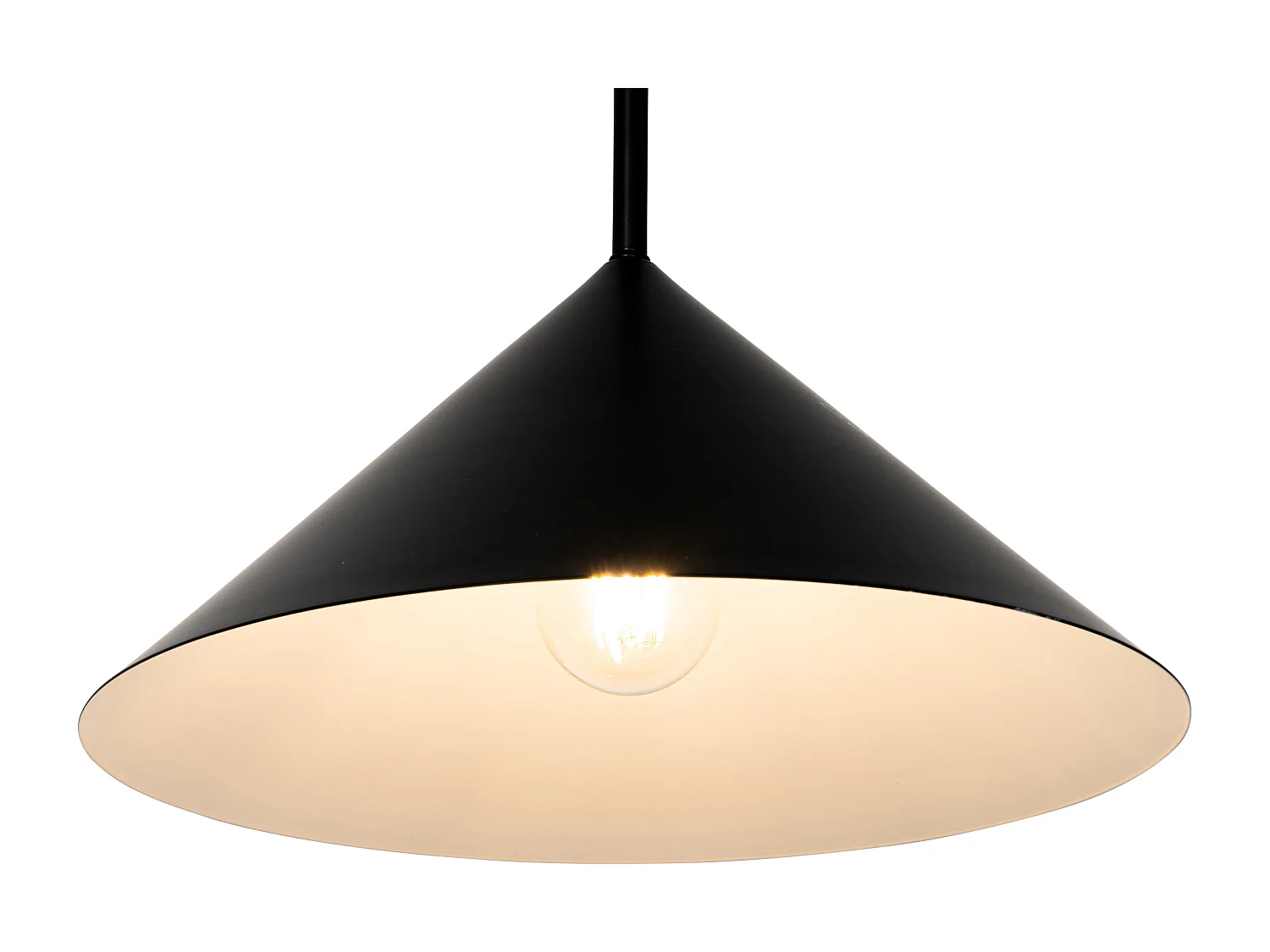 Lampe à suspension design noire - Triangolo