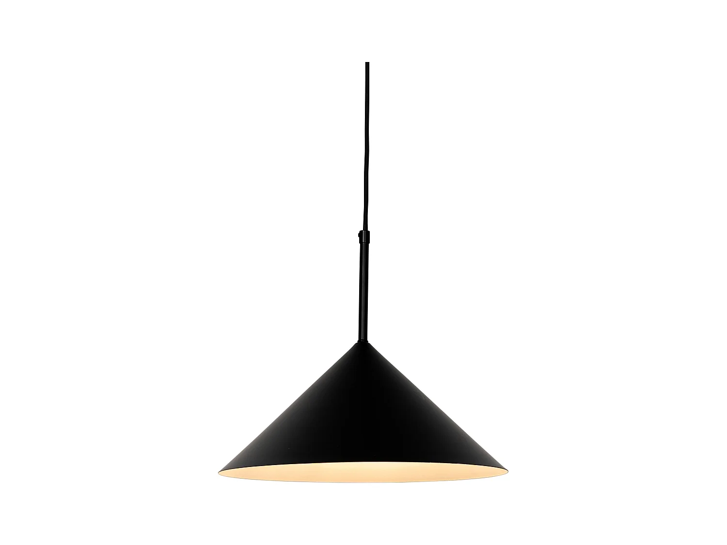 Lampe à suspension design noire - Triangolo