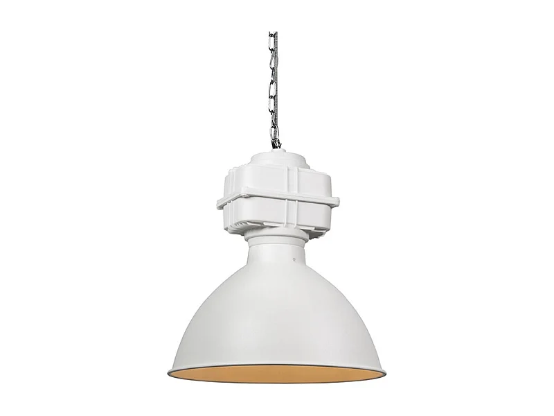 Suspension industrielle petite blanc mat - Sicko