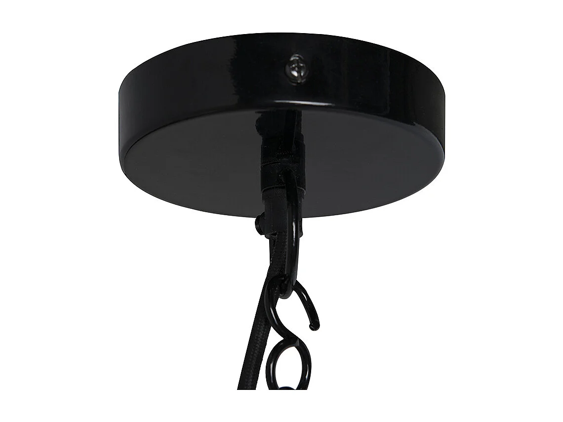 Suspension industrielle noire - Warrior