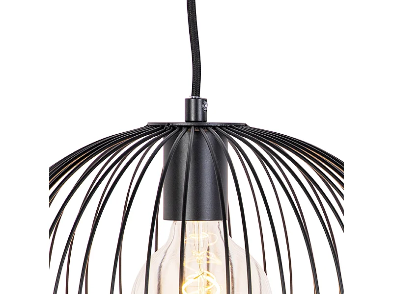 Suspension design noire - Wire Dough