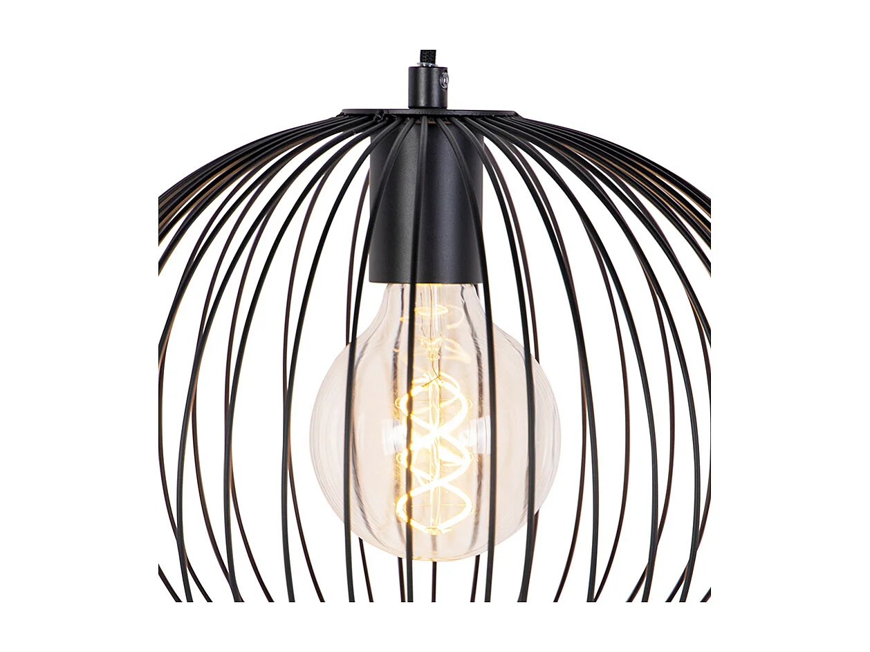 Suspension design noire - Wire Dough