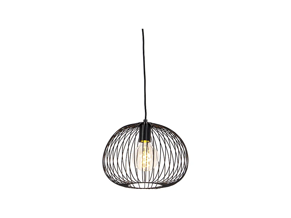 Suspension design filaire noire - Wire Dough