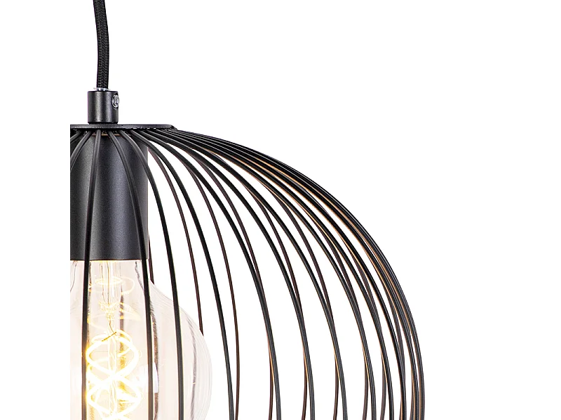 Suspension design noire - Wire Dough