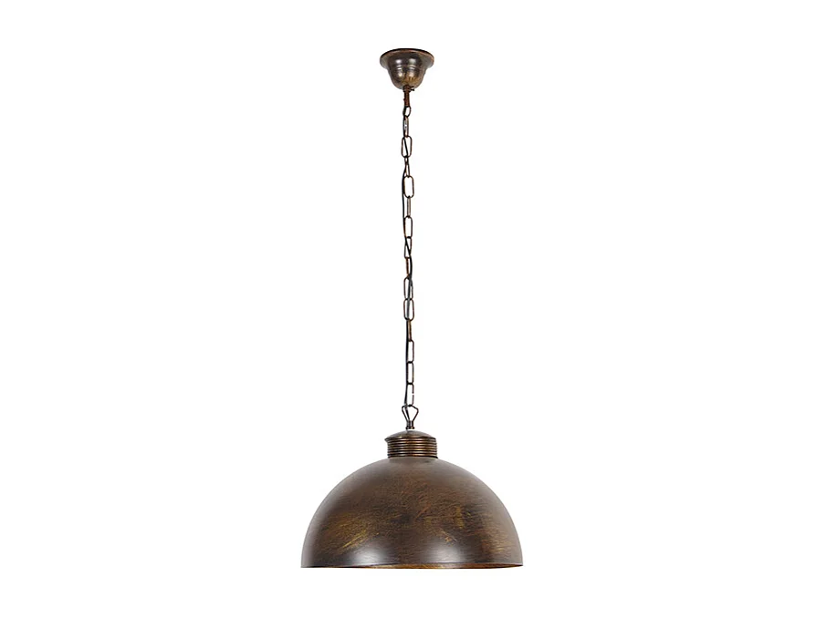 Suspension industrielle marron rouille 35 cm - Magna Classic