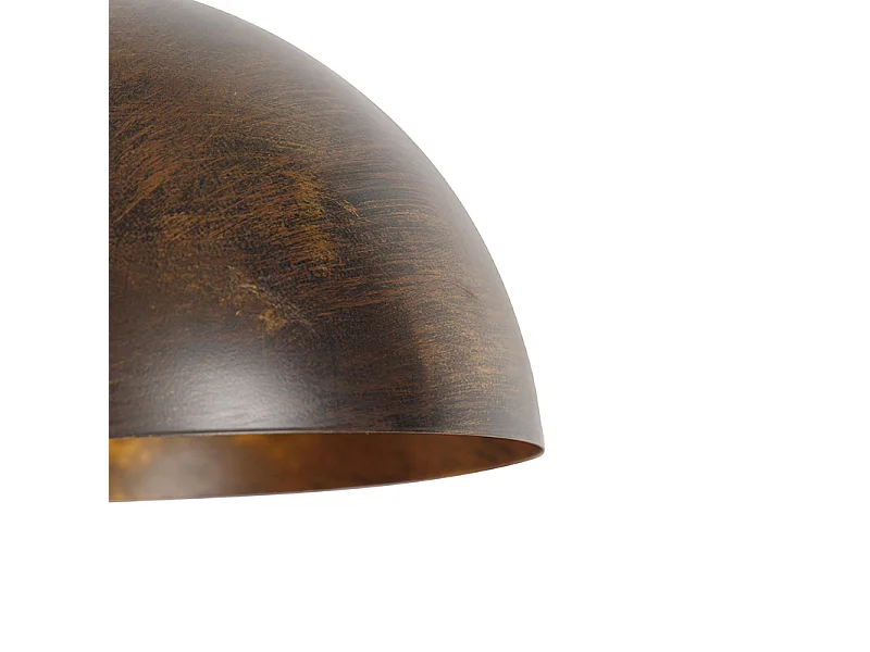 Suspension industrielle marron rouille 35 cm - Magna Classic
