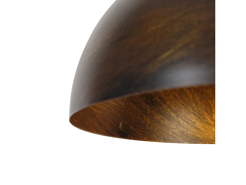 Suspension industrielle marron rouille 35 cm - Magna Classic