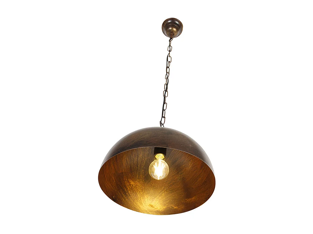Suspension industrielle marron rouille 35 cm - Magna Classic