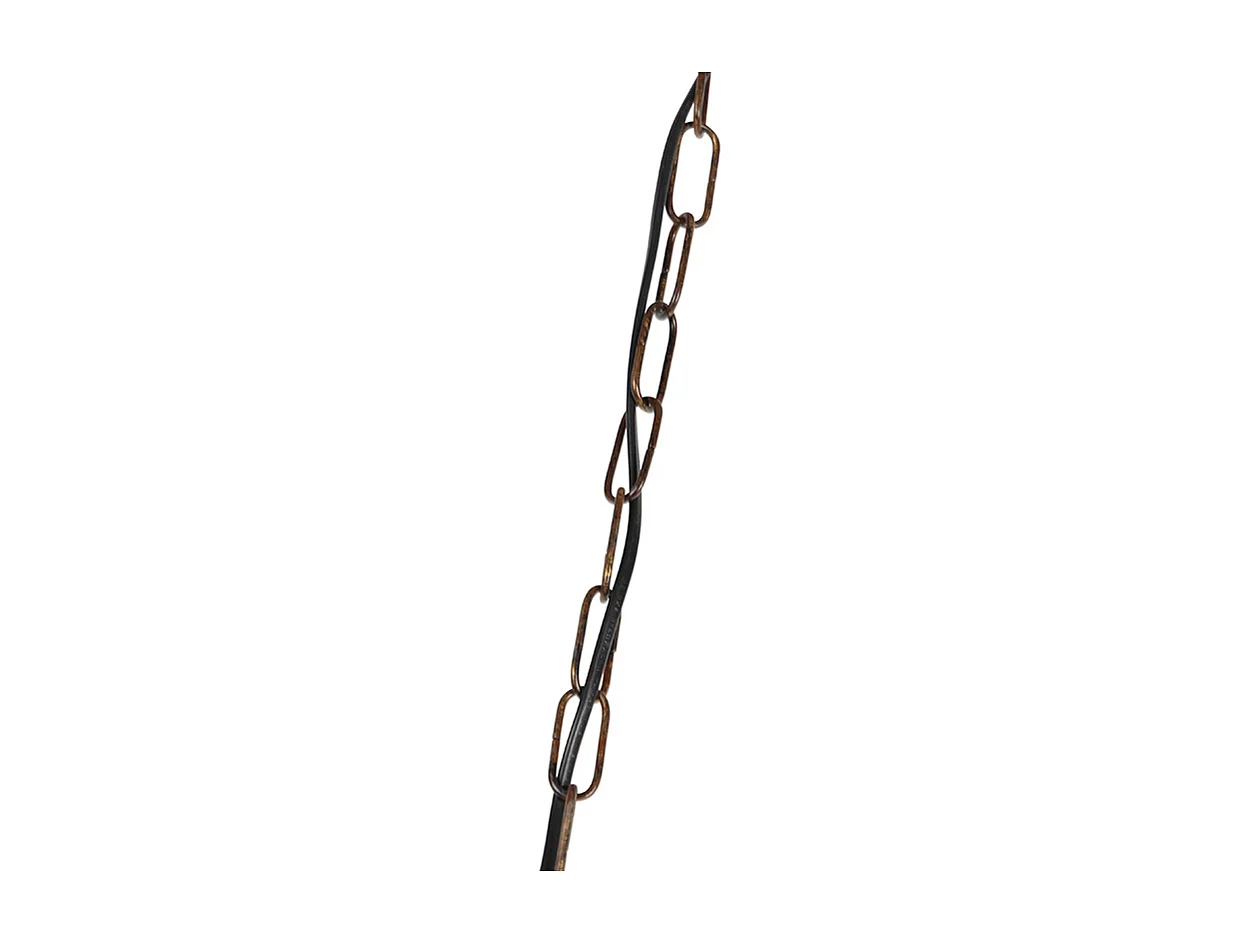 Suspension industrielle marron rouille 35 cm - Magna Classic