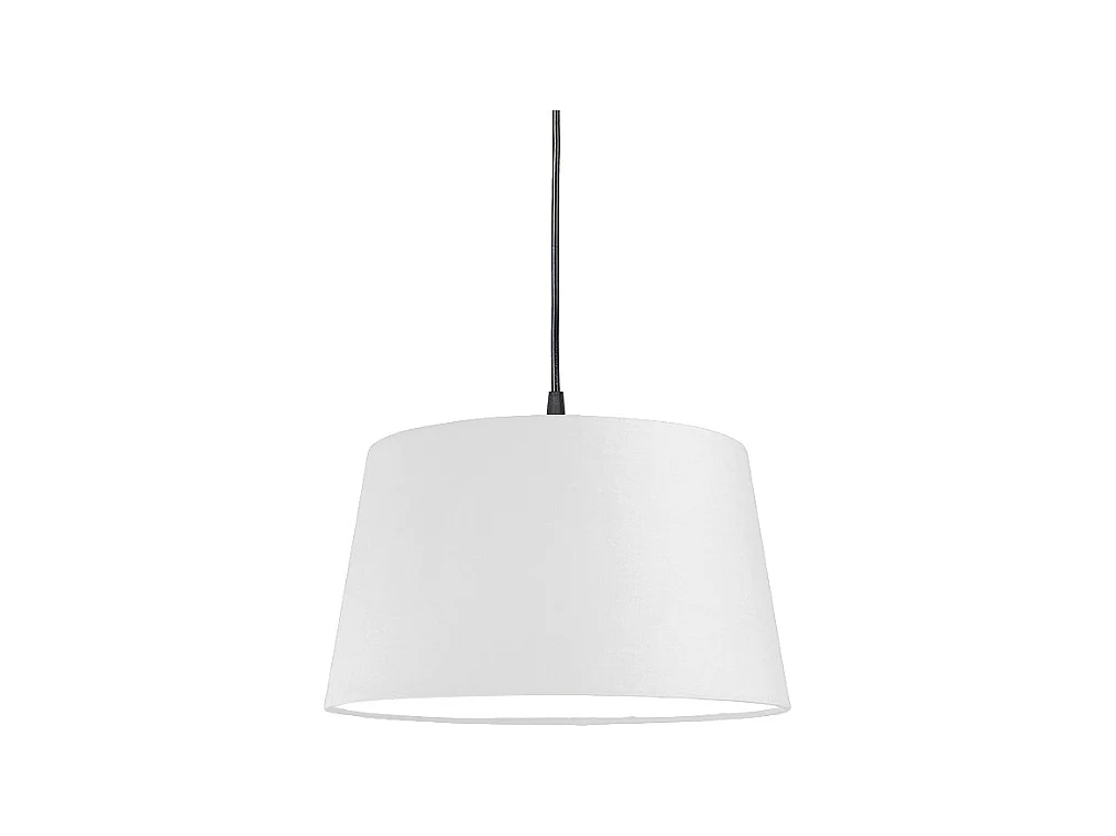 Suspension moderne noir avec abat-jour blanc 45 cm - pendentif