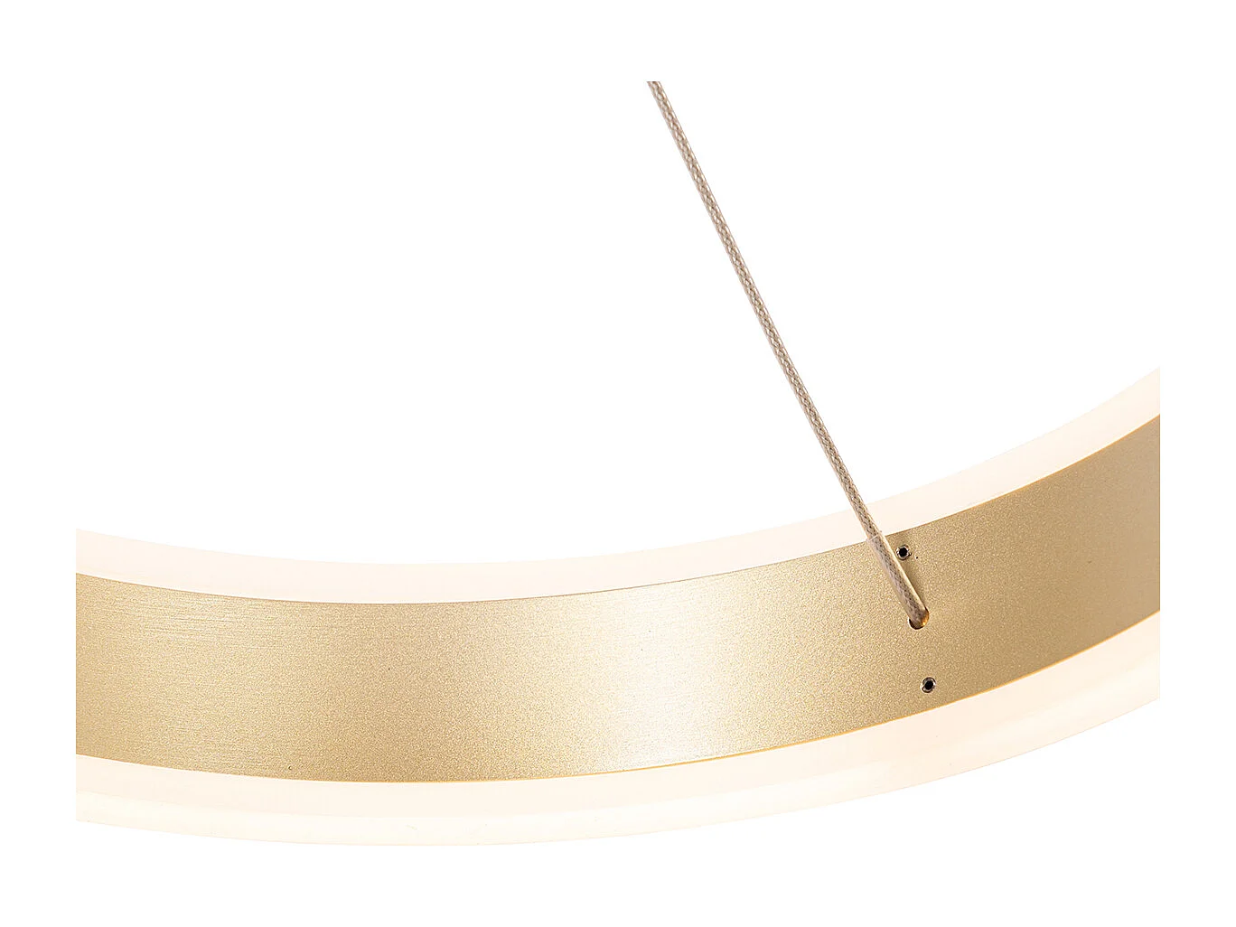 Suspension en laiton ronde avec LED dimmable 3 niveaux 3 lumières - Lyani