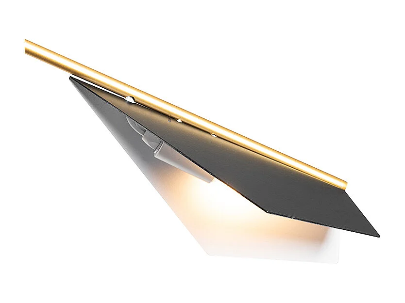 Suspension design noire et dorée 6 lumières - Sinem