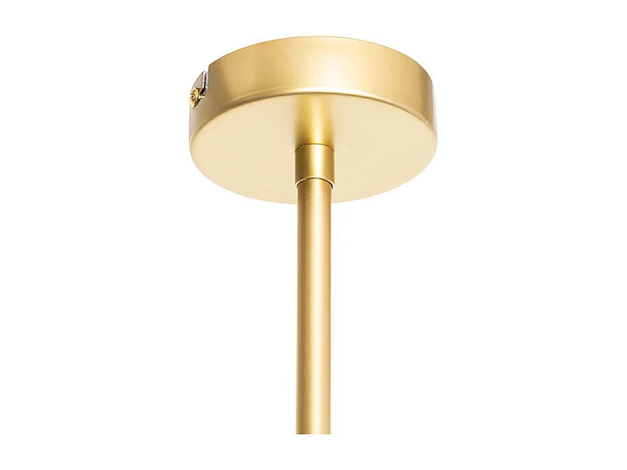 Suspension design noire et dorée 6 lumières - Sinem