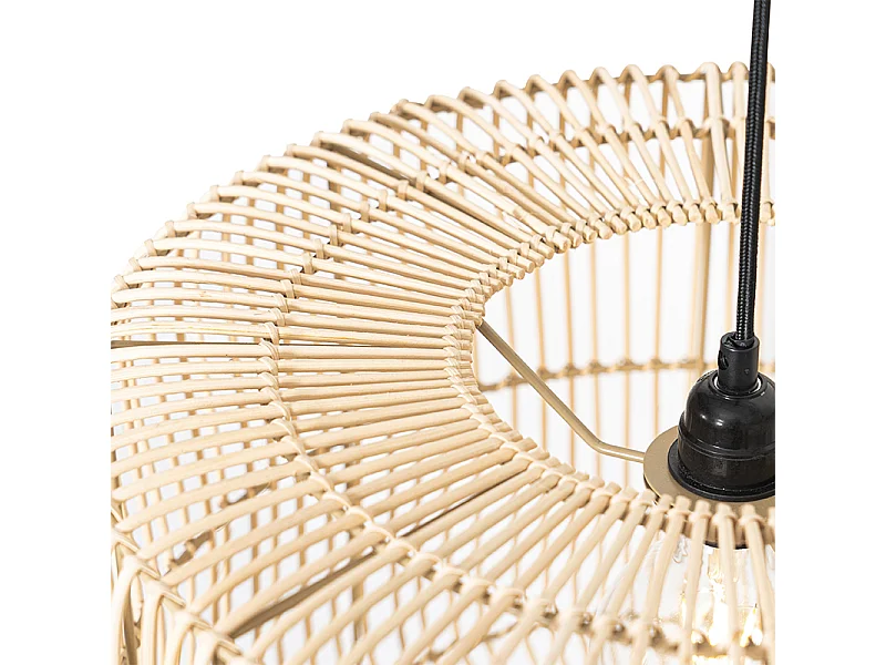 Suspension orientale en rotin 45 cm - Maud