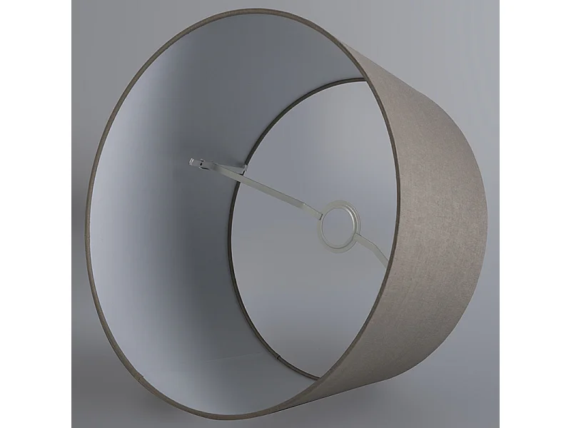 Suspension moderne blanche avec abat-jour 45 cm taupe - Combi 1