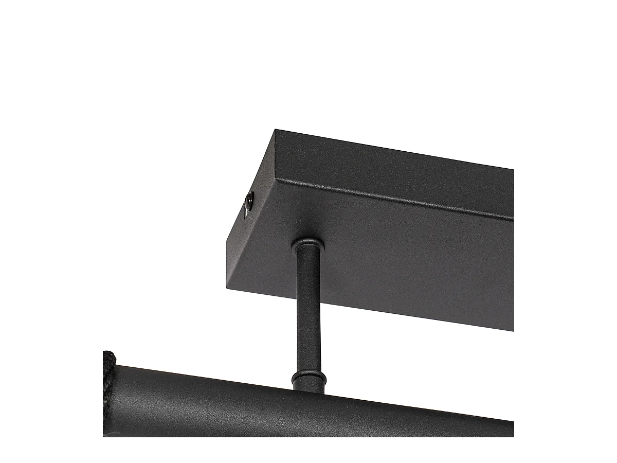 Suspension industrielle dorée 3 lumières - Flor