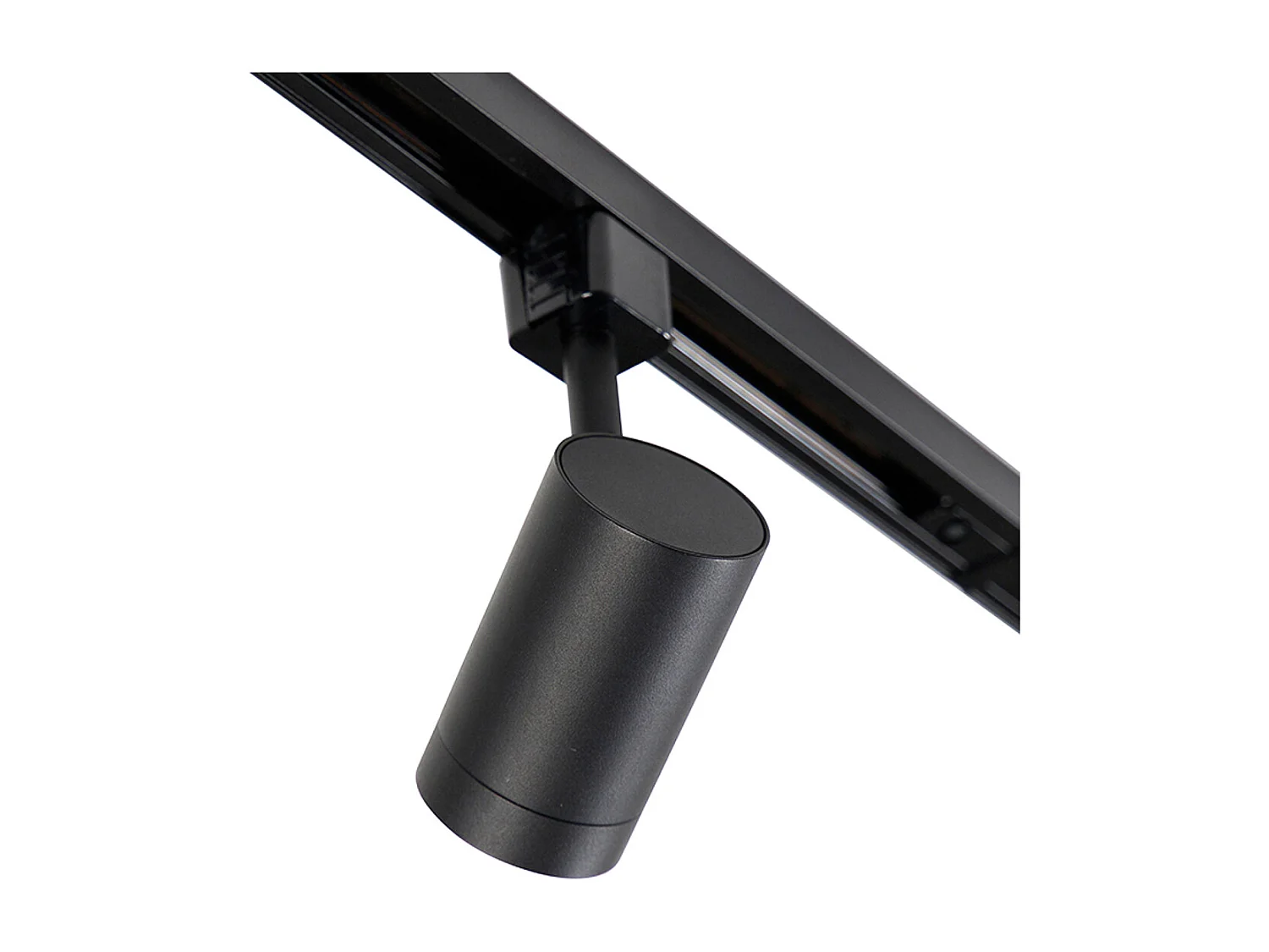 Système de rails d'éclairage intelligent noir monophasé à 10 lumières avec WiFi GU10 - Iconic Jeana