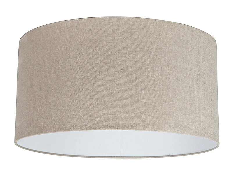 Suspension rustique noire avec abat-jour beige 50 cm - Combi