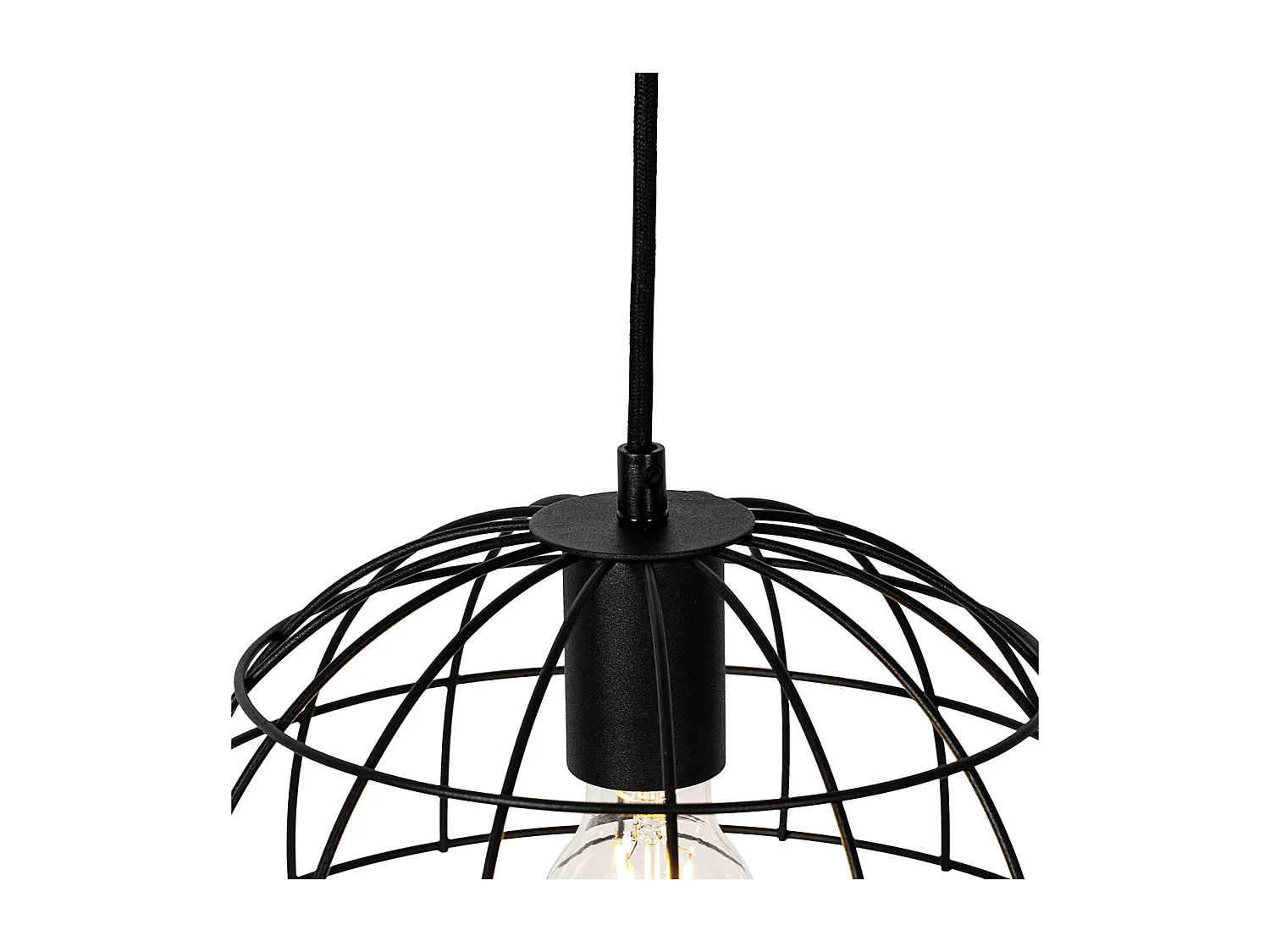 Lampe à suspension industrielle noire 3 lumières - Hanze