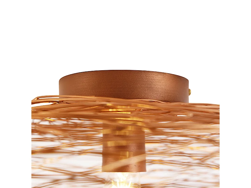 Plafonnier design cuivre ovale - Sarella