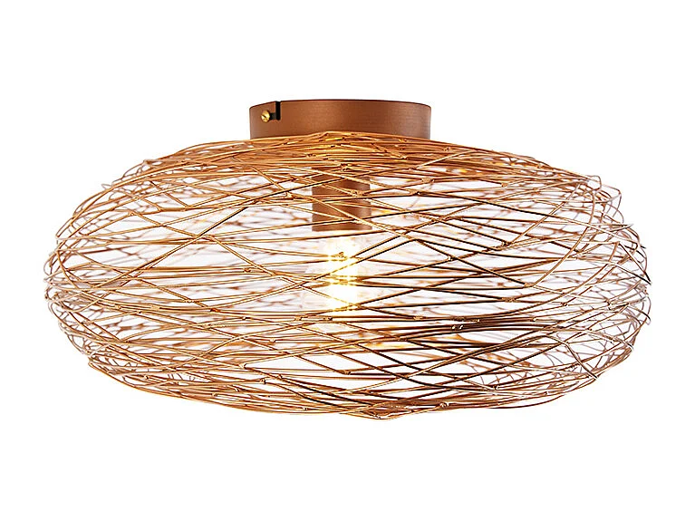 Plafonnier design cuivre ovale - Sarella