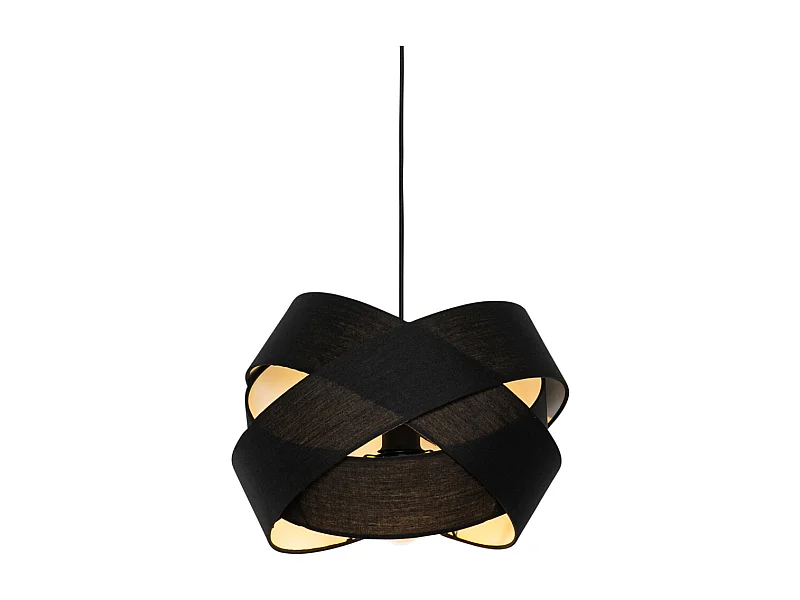 Suspension moderne noire - Cloth