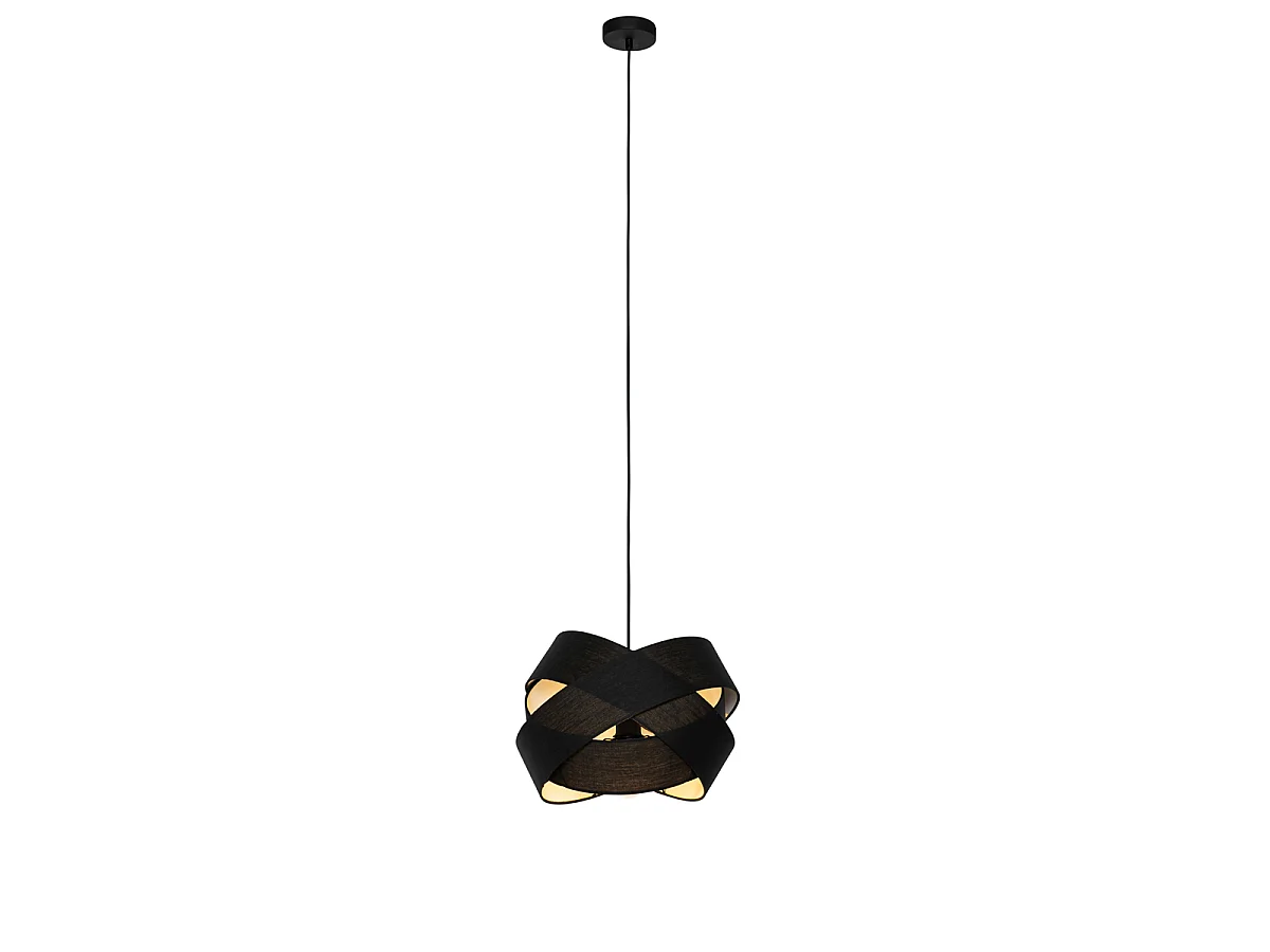 Suspension moderne noire - Cloth